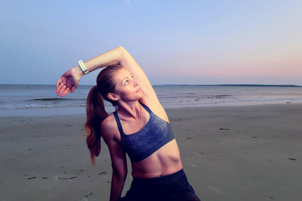 SuZen yoga at the beach