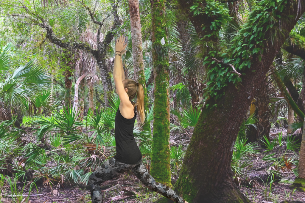 SuZen yoga in forest